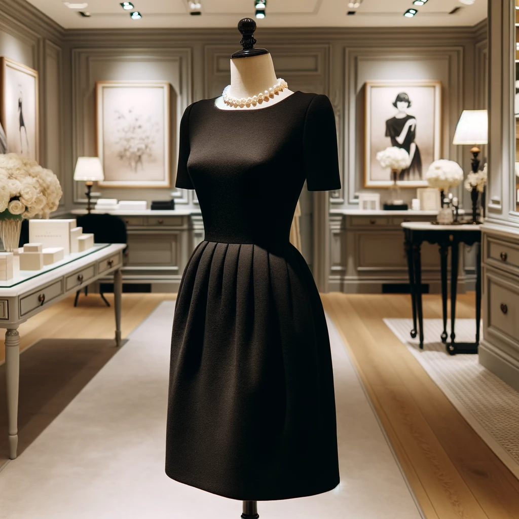 Ein kleines, schwarzes Kleid inspiriert von Coco Chanels Kleinem Schwarzen